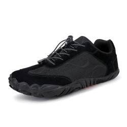 FIENZA Unisex Barfußschuhe Herren Damen Traillaufschuhe rutschfeste Wanderschuhe Schnell Trocknend Outdoor Fitnessschuhe Sneaker Breiter Zehenbox Outdoor Zehenschuhe von FIENZA