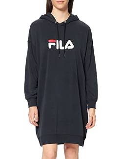 FILA Damen Women ELISH Oversized Hoody Dress Kleid, Black, L von FILA