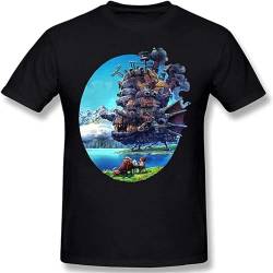 Howl's Moving Castle Music Men Tops Short Sleeve T Shirts Black L von FIVESTAR TOYS