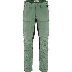 FJALLRAVEN Herren Abisko Lite Trekking Zip-Off M lang Hose, Grün (Patina Green-Dark Grey), 58 von Fjällräven