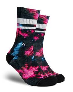 FLINCK Socken Dark Matter Pink 1 Paar - Crossfit-Socken, Laufsocken, Fitness-Socken, Fahrradsocken mit nahtlosem Zehenverschluss (42-44) von FLINCK