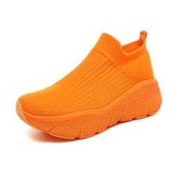 Sneaker Damen Running Sportschuhe Lauf Atmung für Fashion und Sneakers Bequeme Leicht Tennis Outdoor Fitness Gym Jogging Schuhe Walkingschuhe Schlupfschuhe mit Orthopädischer Sohle 36-44 von FLIOZY