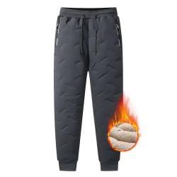 FLYGAGA Damen Jogginghose Wanderhose Warm Schneehose Daunenhose Gefüttert Fleece Kordelzug Elastisch Camping Trekkinghose Laufhose Skihose Freizeithosen Trainingshose Winterhose von FLYGAGA