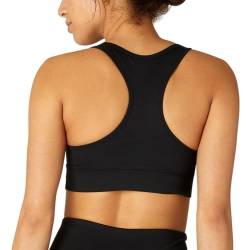 FM London Racerback Sport-BH für Damen , Nahtloser, stoßdämpfender Sport-BH für Fitness und Yoga , Gepolsterter Sport-BH, der fest aber sanft auf der Haut sitzt , Atmungsaktiver, stoßfester Sport-BH von FM London