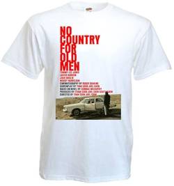 No Country for Old Men v1 T Shirt Movie Poster Coen Brothers S-5XL WhiteXX-Large von FMCA