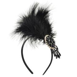 Fascinator mit Blumenmuster, 1920er-Jahre, Strasssteine, für Mädchen und Frauen, Vintage, elegante Perlen, Fascinatoren, Perlen-Stirnband für Damen von FOLODA