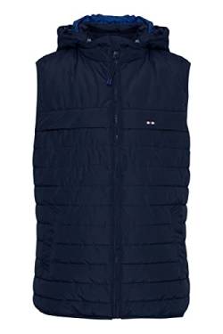 FQ1924 FQDanial Herren Weste Steppweste Outdoor Weste Leicht gesteppte Winterweste mit Kapuze Regular Fit, Größe:XL, Farbe:Navy Blazer (193923) von FQ1924