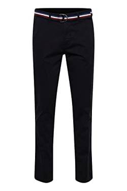 FQ1924 FQRyan Herren Chino Hose Stoffhose mit Stretch und Gürtel Regular Fit, Größe:34/34, Farbe:Black Beauty (193911) von FQ1924