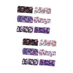 FRCOLOR 12 Stk Kinder-Bogen-Stirnband bedrucktes Blumen-Bandana-Baby-Haar-Accessoires haarschmuck Krawatte Schal Haarnadel Kleinkind von FRCOLOR