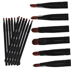 FRCOLOR 18 Stk Concealer Pinsel Make-up Pinsel Wohnung Kosmetikpinsel-set Eyeliner-make-up Make-up-applikator Elfenbürste Flacher Eyeliner-pinsel Reisen Augen Kunstfaser Schminkset von FRCOLOR