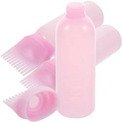 FRCOLOR 3st Medizinflasche Wurzelkamm-applikatorflasche Mehrkammflasche Spenderflasche Für Haaröl Haaröl-applikatorflasche Für Die Flasche Haaröl Haar Kamm Plastik Haarfärbemittel Shampoo von FRCOLOR