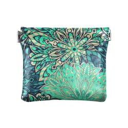 Mandala Muster Ottomane Motive Damen Kleine Leder Münzbörse Geldbörse Geldbörse Einzigartige Make-up Periode Tasche für Frauen Mädchen, Mandala-Muster, Ottomanen-Motive, 1 Size, Reisezubehör von FRODOTGV