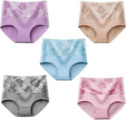 FROGTEST Bloomypink Inkontinenzhöschen, hohe Taille, auslaufsicher, für Damen, 5 Stück - A, 54 von FROGTEST