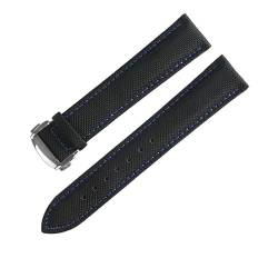 FRSWEQY 19 20mm 21 22mm 23mm Nylon Leder Leinwand Uhrenarmband Uhrenarmband passend für IWC Armbänder Zubehör Fit for Omega Fit for Carrera5 Fit for Citizen, 21mm gold, synthetic-resin, agate von FRSWEQY