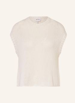 Ftc Cashmere Pullunder Mit Cashmere weiss von FTC CASHMERE