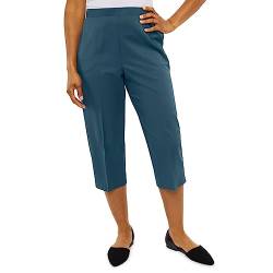 FUPODD Caprihose Damen Sommer Sommerhosen Damen Leicht Und Luftig 3/4 Freizeithose mit Gummibund Chinohose Mid Waist Stretch Hose Damen Hosen Chino Capri Hose mit Taschen von FUPODD