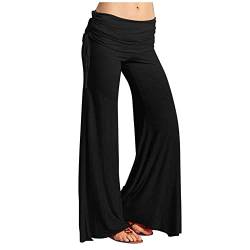 FUPODD Haremshosen Damen Sommer Wickelhose Damen Hoch Geschnitten Schnittmuster Pumphose Damen Pluderhose Luftige Pumphose Baggy Aladinhose Bequeme Schlabberhose Vintage Flatterhose Yogahose von FUPODD