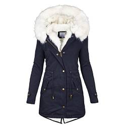 Frauen Jacke Winter Teddy Mantel Damen Lang Damen Daunenmantel Fleecejacke Damen Mit Kapuze Übergangsmantel Damen Teddymantel Damen Daunenmantel Damen Winter Langer Mantel Damen von FUPODD