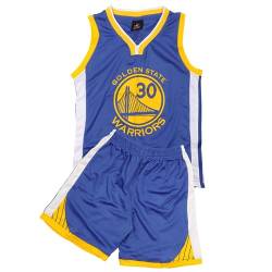 VFY Basketball Kinder Trikot, Jungen Basketball Trikot Kinder, Sleeveless Basketball Kleidung Kinder, Jungen Trikot Basketball Kinder, Basketball Jersey für 10-12 Kinder,Blau,XL/160 von VFY