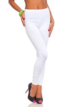 FUTURO FASHION® - Damen Leggings mit hohem Bund - knöchellang - auch in Übergrößen - LWP - Weiß - 50 von FUTURO FASHION