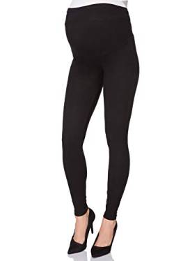 Futuro Fashion - Ultraweiche Schwangerschaftsleggings für Damen mit Knöchellänge, Umstandsstrumpfhose aus Baumwolle, hoher Taille und elastischem Bund Schwarz Gr. 38 PT-ML-Full von FUTURO FASHION