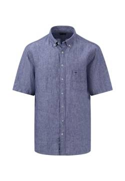 FYNCH-HATTON Leinenhemd mit Button-Down-Kragen night/M von FYNCH-HATTON