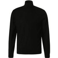 Fynch-Hatton Herren Rollkragenpullover schwarz Merinowolle unifarben von FYNCH-HATTON