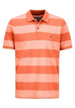 Polo-Shirt mit Blockstreifen Tangerine/L von FYNCH-HATTON