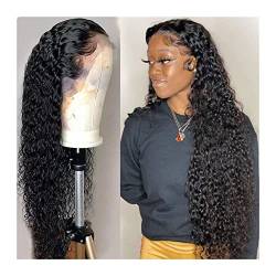 Perücken Curly 360 Lace Front Echthaarperücken 16-34 "Transparente Lace Frontal Perücken Glueless Deep Wave Lace Perücke mit Babyhaar Brasilianische Remy-Haarperücken Perücke(180% 360 Lace Frontal Wig von FZL02068LM