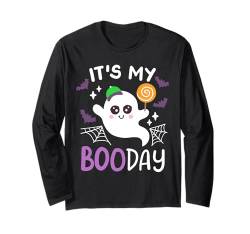 Es ist mein Boo-Tag, niedlicher Geburtstag, Halloween, Ghost Boys, Kinder Langarmshirt von Faboolous Family Halloween Birthday Party Outfits