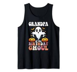 Halloween Opa of the Birthday Ghoul Retro Groovy Hippie Tank Top von Faboolous Family Halloween Birthday Party Outfits