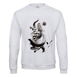 Fabulous Sweatshirt für Männer Tai Chi Illustration Tusche China Kampfsport Quan Master von Fabulous