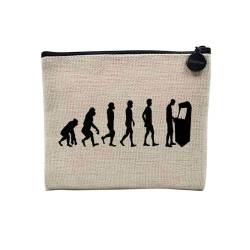 Tasche aus Leinen – Kollektion Parodie Evolution des Mannes Leidenschaft Sport Freizeit Musikinstrument Musik – Kosmetiktasche aus Leinen in Leinenoptik – Kulturbeutel – Geldbörse, Retro Spiele 2, 15 von Fabulous