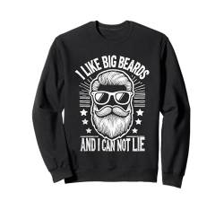 Ich mag große Bärte und ich kann nicht lügen, bärtiger Bartmann Sweatshirt von Facial Hair Beard Lover Gifts