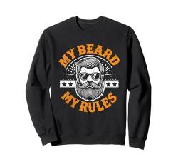 Mein Bart Meine Regeln Bartbärte Mann Sweatshirt von Facial Hair Beard Lover Gifts