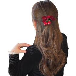 1 x 2 x Haarspange mit Schleife, japanische JK-Haarnadel für Frauen und Mädchen, zum Fotografieren, Pferdeschwanz, Pony, Haarnadel für Damen, Haarschmuck, Haarnadel für tägliche Frisuren, niedliche von Fahoujs