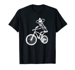 Rennrad Fahrrad Radsportler Skelett Sombrero Sport Radfahrer T-Shirt von Fahrrad Geschenke & Ideen