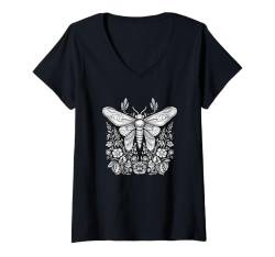 Damen Fairycore Schmetterling - Fee Skelett Elf Fairycore T-Shirt mit V-Ausschnitt von Fairycore Geschenke & Ideen