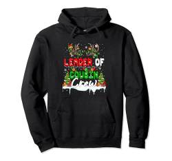 Leader Of Cousin Crew Christmas Reindeer Colorful Lights Pullover Hoodie von Family Christmas Costume