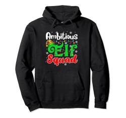 Ambitious Costume Elf Squad Xmas Lights Matching Parties Pullover Hoodie von Family Lover Christmas Costume