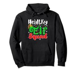 Healthy Costume Elf Squad Christmas Lights Matching Parties Pullover Hoodie von Family Lover Christmas Costume