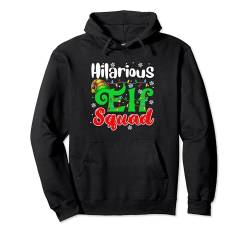 Hilarious Costume Elf Squad Xmas Lights Matching Parties Pullover Hoodie von Family Lover Christmas Costume