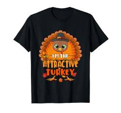 Attractive Costume Turkey Thanksgiving Fall Funny Parties T-Shirt von Family Lover Thanksgiving Costume