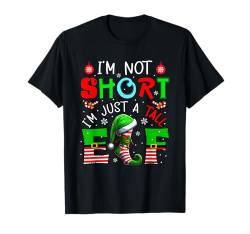 Not Short Funny Joke Tall Elf Xmas Elf Lover Kids Toddler T-Shirt von Family Lover Thanksgiving Costume