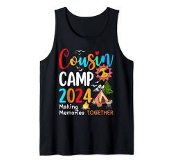 Cousin Camp 2024 Family Reunion Vacation Camping Crew Match Tank Top von Family Reunion Vacation Matching Group By GnineZa