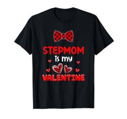 Stepmom Is My Valentine Costume Boys Bow Tie Cute Hearts T-Shirt von Family Women Valentine Costume