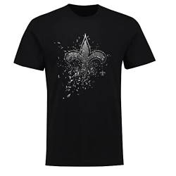 Fanatics - NFL New Orleans Saints Shatter Graphic T-Shirt - Schwarz Farbe Schwarz, Größe S von Fanatics