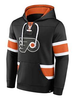 Fanatics - NHL Philadelphia Flyers Iconic Exclusive Pullover Hoodie Farbe Schwarz, Größe L von Fanatics