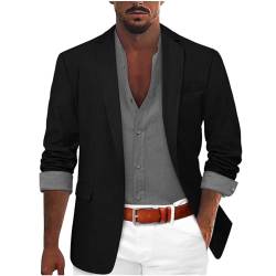 Faonkeew Herren Anzugjacke Sakko Sportlich Freizeit Blazer Regular Fit Männer Anzug EIN Knopf Business von Faonkeew