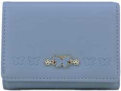 Farcauo Portemonnaie Damen Geldbörse Frauen Blauer Schmetterling Geldbörse für Frauen Klein Portmonee Frauen Geschenke für Frauen Geldbörsen Ausweis- & Kartenhüllen Wallets for Women von Farcauo